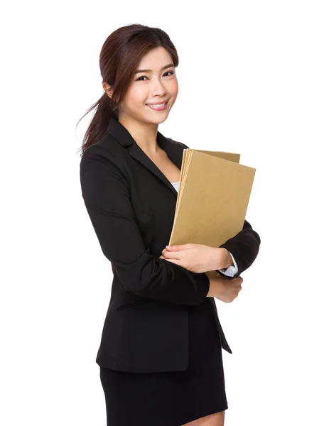 Asian young businesswoman in business suit — Stock Photo, Image