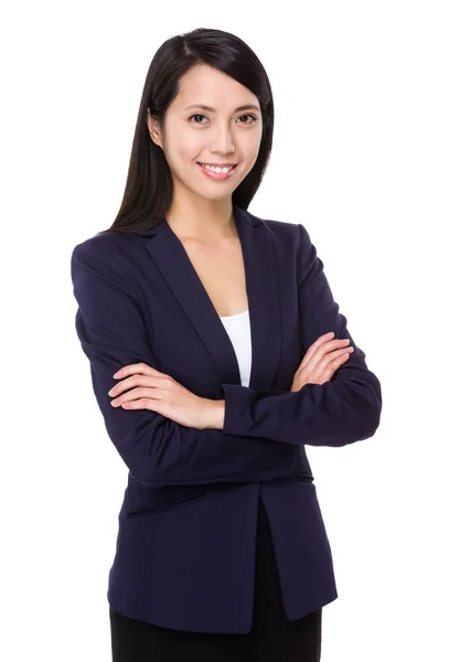 Asiática joven mujer de negocios en traje de negocios — Foto de Stock