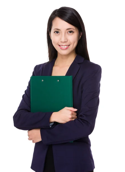 Asiática joven mujer de negocios en traje de negocios — Foto de Stock