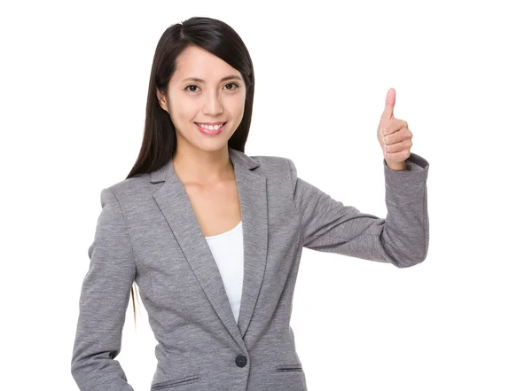 Asian young businesswoman in business suit — Stock Photo, Image