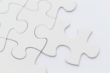 düz beyaz jigsaw puzzle