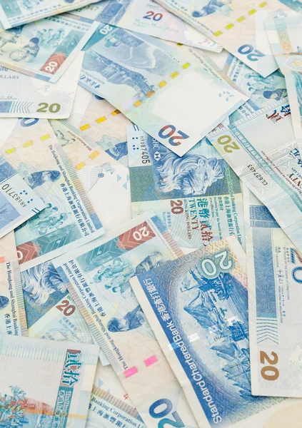 Hong Kong billetes de veinte dólares —  Fotos de Stock