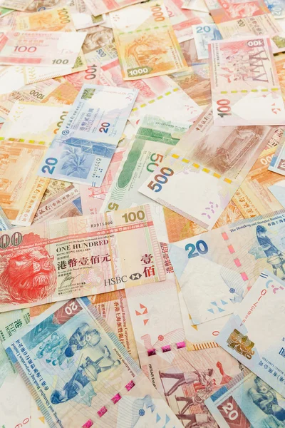 Hong Kong waluty banknotów — Zdjęcie stockowe