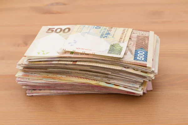 Stack of Hong Kong dollars — Stock Photo, Image