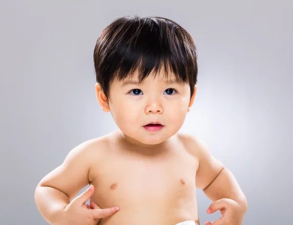 Asiatiska liten baby pojke — Stockfoto