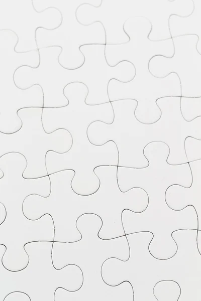 Beyaz jigsaw puzzle desen — Stok fotoğraf