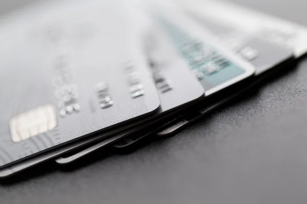 Stack di carte di credito — Foto Stock