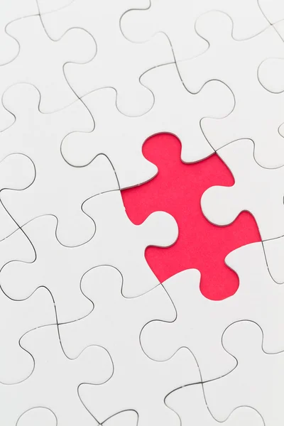 Jigsaw puzzles last one for complete — Stock Photo, Image