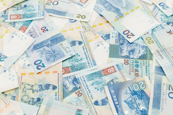 Hong Kong tjugo dollar sedlar — Stockfoto