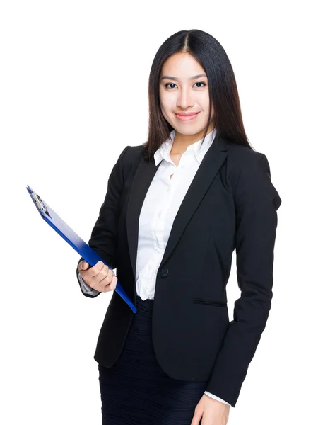 Wanita pengusaha muda asia dalam pakaian bisnis — Stok Foto