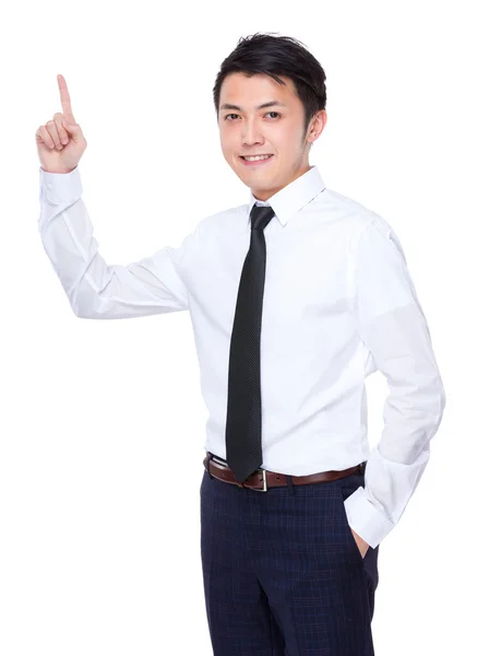 Asian handsome businessman in white shirt — Stock Photo, Image