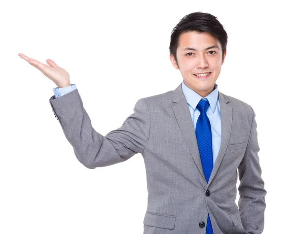 Asian handsome businessman in business suit — Stock Photo, Image