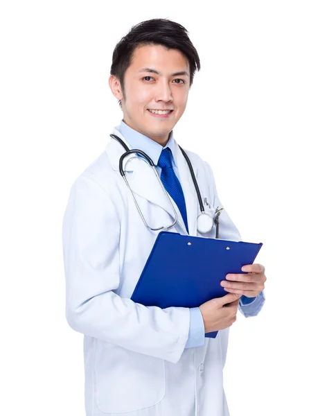 Aziatische jonge knappe dokter — Stockfoto