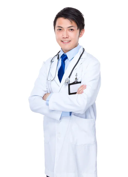 Azjatycki młody przystojny lekarz — Zdjęcie stockowe