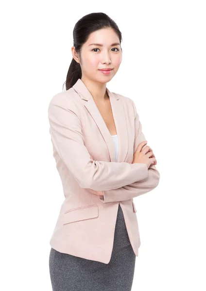 Asiatische junge Geschäftsfrau in Business-Anzug — Stockfoto