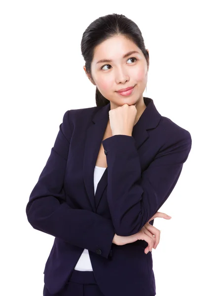 Asiatische junge Geschäftsfrau in Business-Anzug — Stockfoto