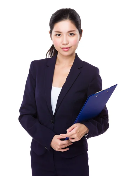 Asiática joven mujer de negocios en traje de negocios — Foto de Stock