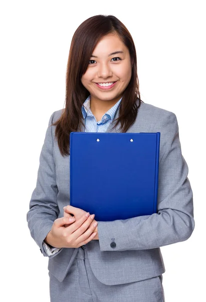 Asian young businesswoman in business suit — Stock Photo, Image