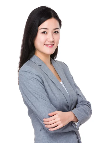 Young asian businesswoman in business suit — Stock Photo, Image