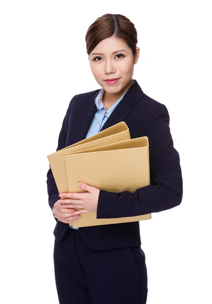 Asiática joven mujer de negocios en traje de negocios — Foto de Stock