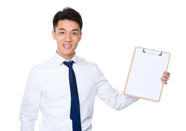 Asian handsome businessman in white shirt — Stock Photo, Image