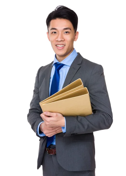 Asiático guapo empresario en traje de negocios — Foto de Stock