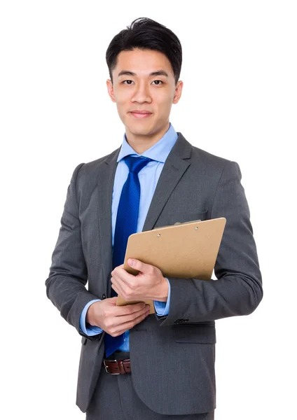 Asiatiska stilig affärsman i kostym — Stockfoto