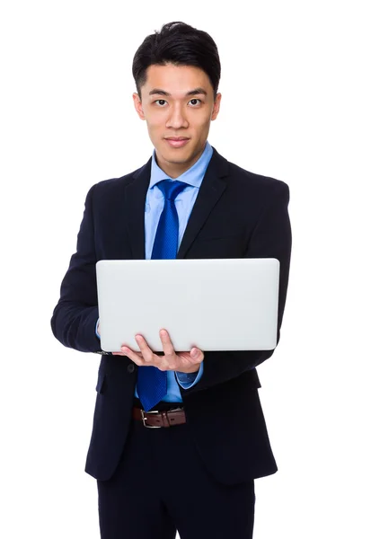 Asian handsome businessman in business suit — Stock Photo, Image