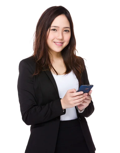 Üzleti öltöny-ázsiai fiatal üzletasszony — Stock Fotó