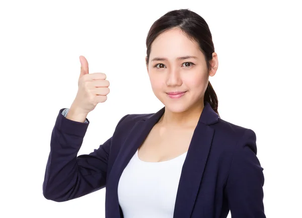 Asian young businesswoman in business suit — Stock Photo, Image