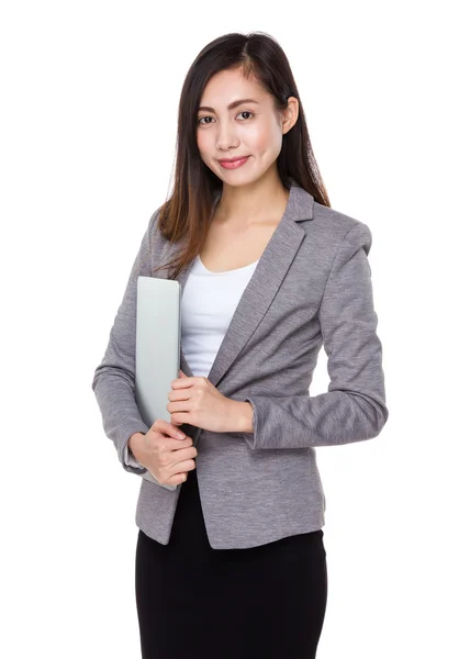 Asian young businesswoman in business suit — Stock Photo, Image