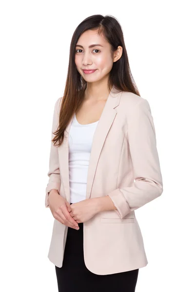 Asian young businesswoman in business suit — Stock Photo, Image