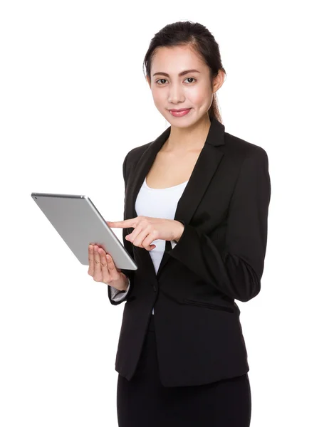 Asian young businesswoman in business suit — Stock Photo, Image