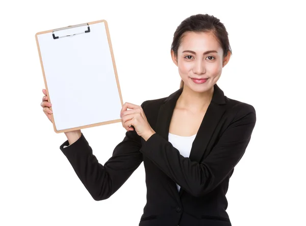 Asian young businesswoman in business suit — Stock Photo, Image