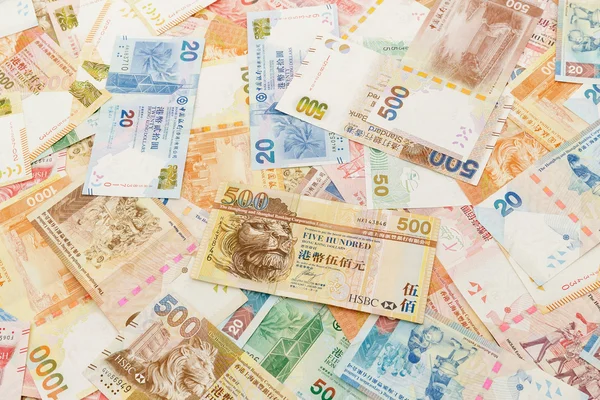 Hong Kong dollars banknotes — ストック写真