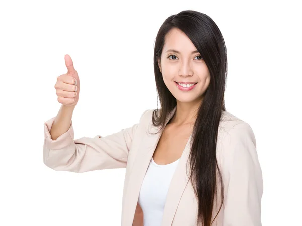 Asian young businesswoman in business suit — Stock Photo, Image