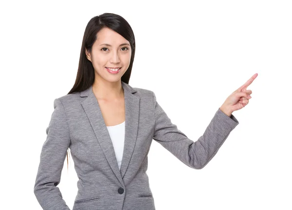 Asian young businesswoman in business suit — Stock Photo, Image