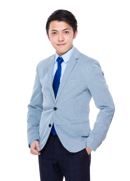 Asian handsome businessman in business suit — Stock Photo, Image