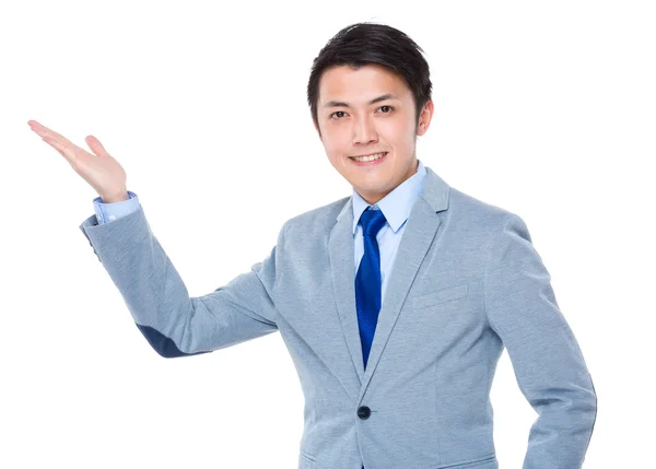 Asian handsome businessman in business suit — Stock Photo, Image