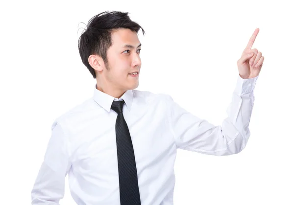 Азіатський красивий бізнесмен у білій сорочці — стокове фото