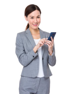 iş takım elbiseli genç Asyalı işkadını