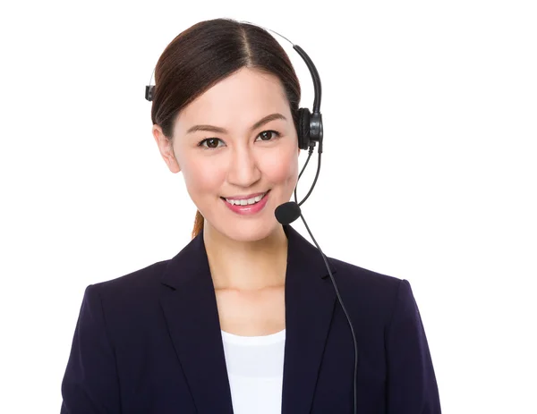 Consultora asiática de servicios al cliente —  Fotos de Stock