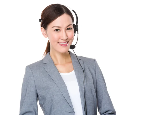 Asijské ženy zákaznické služby konzultant — Stock fotografie