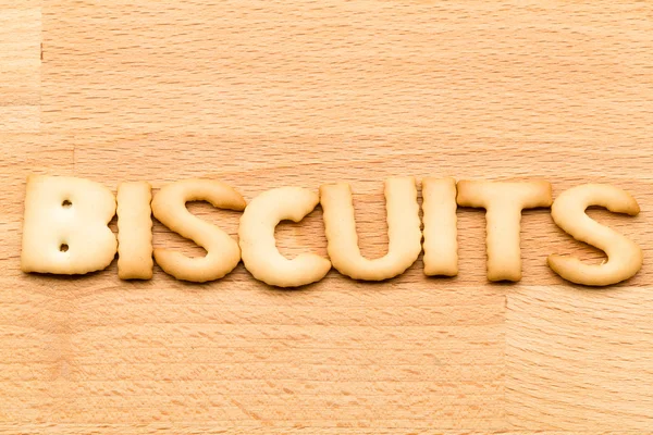 Biscuits Word à partir de lettres — Photo