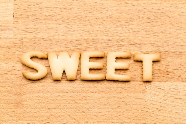 Word sweet cookie — Stockfoto