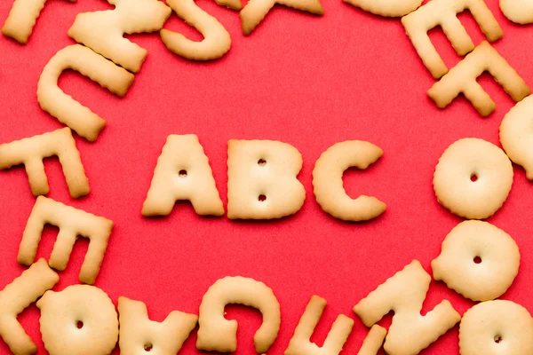 Buchstaben abc cookie — Stockfoto