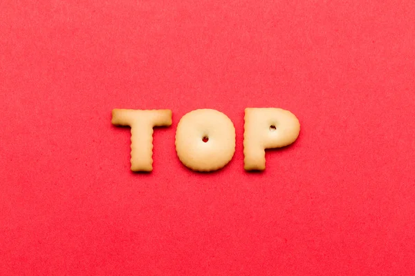 Wort-Top-Cookies — Stockfoto