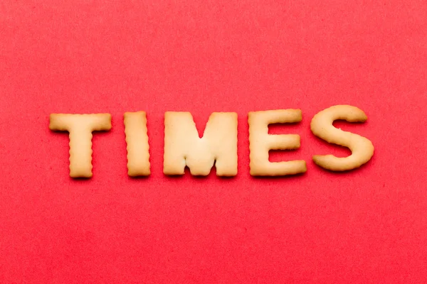 Word times cookie — 图库照片