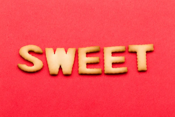 Parola dolce biscotto — Foto Stock