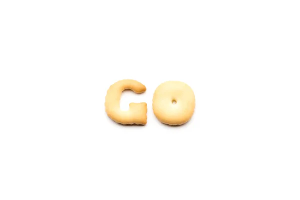 Word go biscuit — 스톡 사진